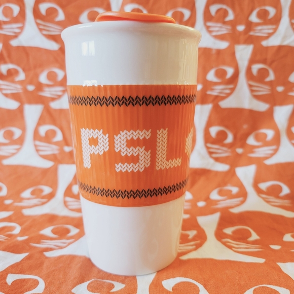 Starbucks Team Pumpkin Spice Latte travel ceramic mug. Perfect shape 2016 10oz - Picture 3 of 9